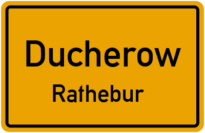 Straßenverzeichnis Ducherow Rathebur