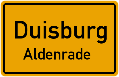 Straßenverzeichnis Duisburg Aldenrade