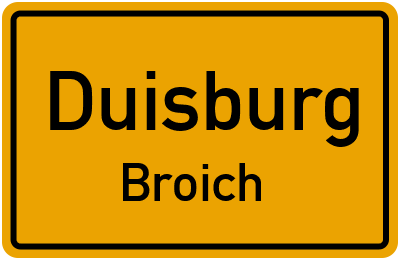 Straßenverzeichnis Duisburg Broich