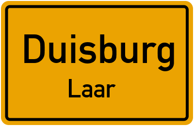 Ortsschild Duisburg Laar
