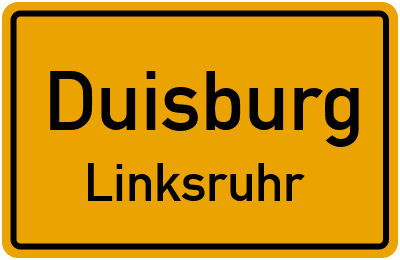 Straßenverzeichnis Duisburg Linksruhr