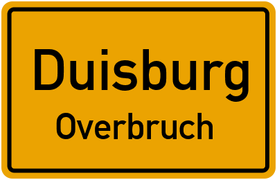 Ortsschild Duisburg Overbruch