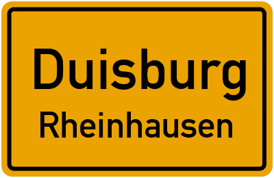 Straßenverzeichnis Duisburg Rheinhausen
