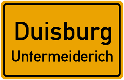 Straßenverzeichnis Duisburg Untermeiderich
