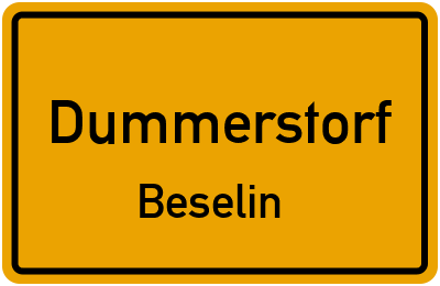 Straßenverzeichnis Dummerstorf Beselin