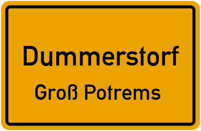 Straßenverzeichnis Dummerstorf Groß Potrems