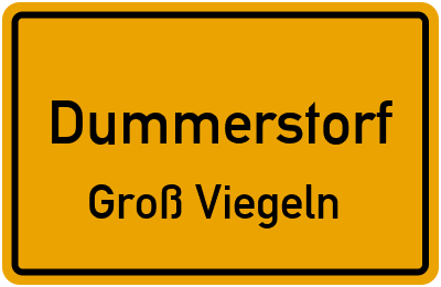 Straßenverzeichnis Dummerstorf Groß Viegeln