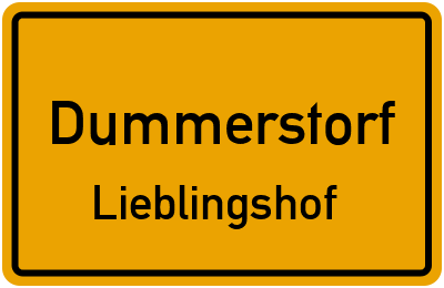 Straßenverzeichnis Dummerstorf Lieblingshof
