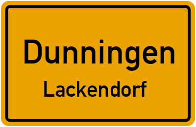 Straßenverzeichnis Dunningen Lackendorf