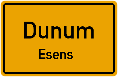 Straßenverzeichnis Dunum Esens