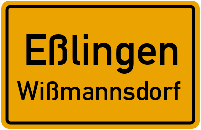 Straßenverzeichnis Eßlingen Wißmannsdorf