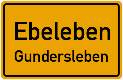Straßenverzeichnis Ebeleben Gundersleben