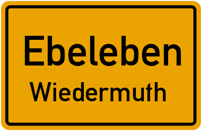 Straßenverzeichnis Ebeleben Wiedermuth