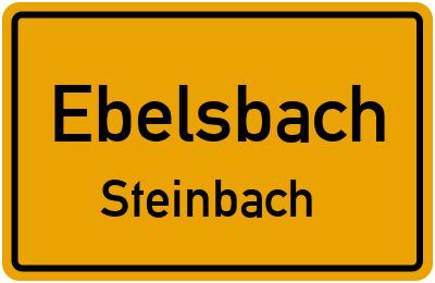 Straßenverzeichnis Ebelsbach Steinbach