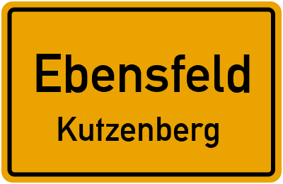 Straßenverzeichnis Ebensfeld Kutzenberg