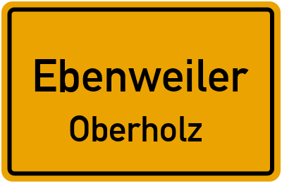 Straßenverzeichnis Ebenweiler Oberholz