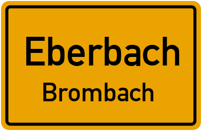 Straßenverzeichnis Eberbach Brombach