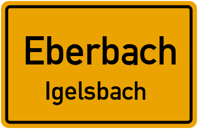 Straßenverzeichnis Eberbach Igelsbach