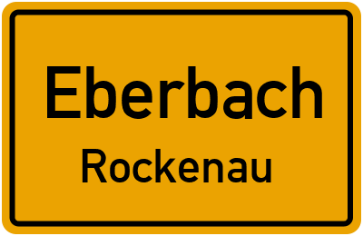 Straßenverzeichnis Eberbach Rockenau