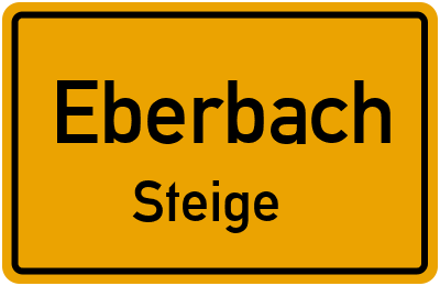 Straßenverzeichnis Eberbach Steige