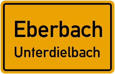 Straßenverzeichnis Eberbach Unterdielbach