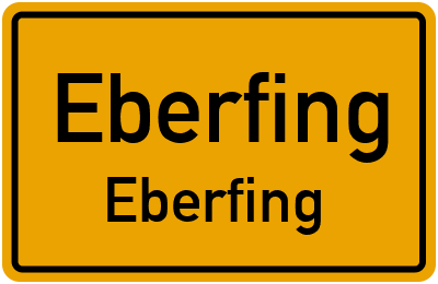 Ortsschild Eberfing Eberfing
