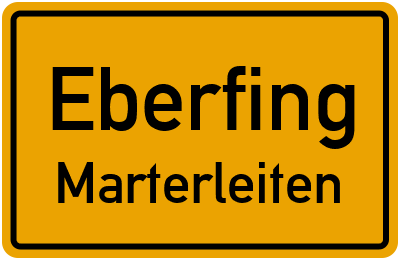 Straßenverzeichnis Eberfing Marterleiten
