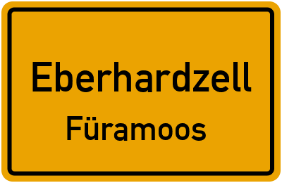 Straßenverzeichnis Eberhardzell Füramoos