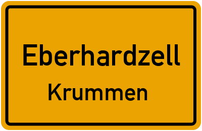 Straßenverzeichnis Eberhardzell Krummen
