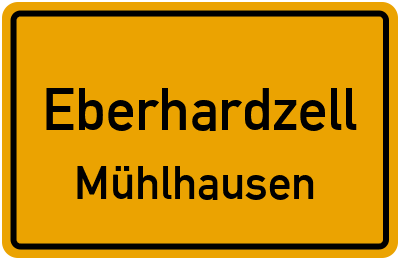 Straßenverzeichnis Eberhardzell Mühlhausen