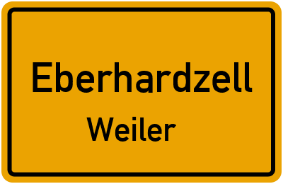 Straßenverzeichnis Eberhardzell Weiler