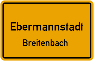 Straßenverzeichnis Ebermannstadt Breitenbach