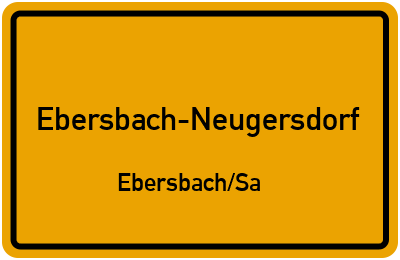 Straßenverzeichnis Ebersbach-Neugersdorf Ebersbach/Sa.