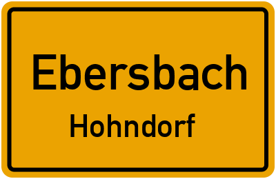 Straßenverzeichnis Ebersbach Hohndorf