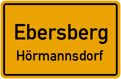 Ortsschild Ebersberg Hörmannsdorf