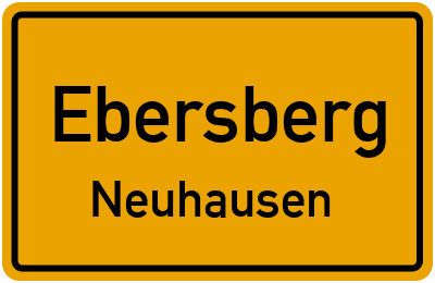 Ortsschild Ebersberg Neuhausen