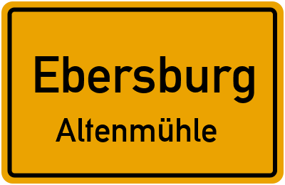 Straßenverzeichnis Ebersburg Altenmühle