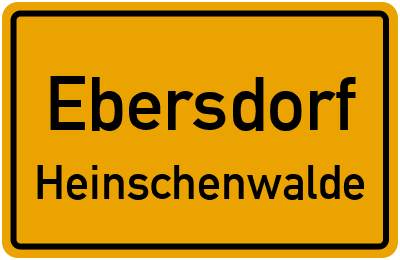 Straßenverzeichnis Ebersdorf Heinschenwalde