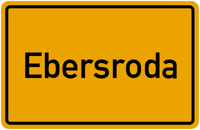 Ortsschild von Gemeinde Ebersroda in Sachsen-Anhalt