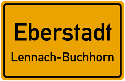 Straßenverzeichnis Eberstadt Lennach-Buchhorn
