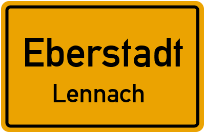 Straßenverzeichnis Eberstadt Lennach