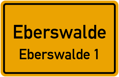 Straßenverzeichnis Eberswalde Eberswalde 1