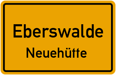 Straßenverzeichnis Eberswalde Neuehütte