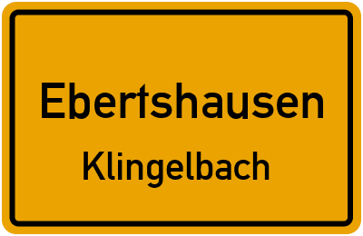 Straßenverzeichnis Ebertshausen Klingelbach