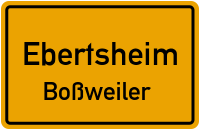 Straßenverzeichnis Ebertsheim Boßweiler