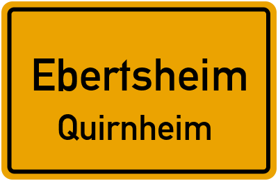 Straßenverzeichnis Ebertsheim Quirnheim