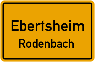 Straßenverzeichnis Ebertsheim Rodenbach