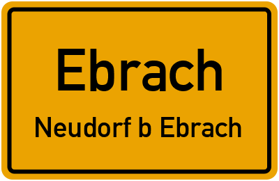 Straßenverzeichnis Ebrach Neudorf b.Ebrach