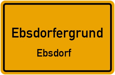 Ortsschild Ebsdorfergrund Ebsdorf