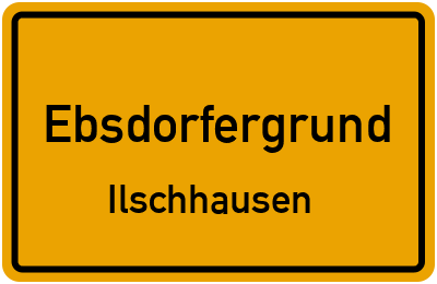 Ortsschild Ebsdorfergrund Ilschhausen